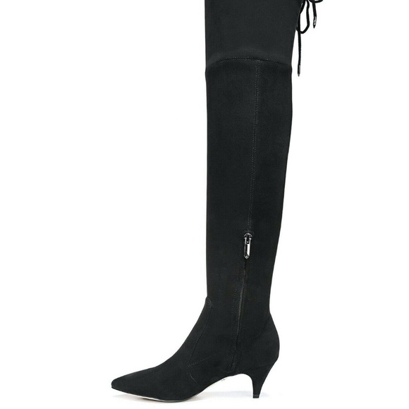 NEW Sam Edelman Black Kristie Over the Knee BOOTS - Picture 2 of 6